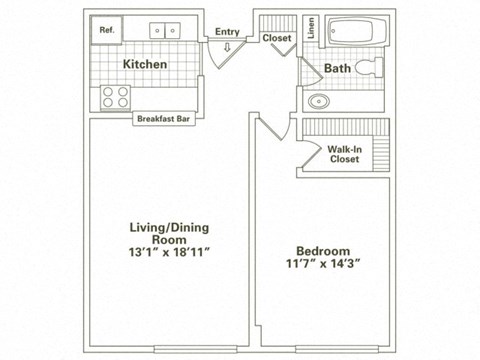 one bedroom apartment for rent
